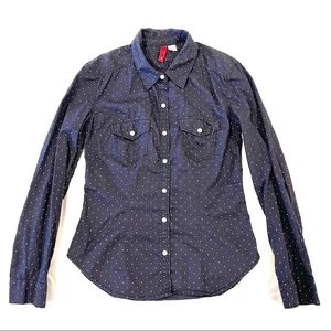 HM DIVIDED poka dot shirt